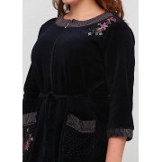 Халат Romeo Life XL,3XL,4XL  велюр 3604